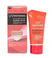 Loreal UV Whitening Pure Mineral Sunblock Spf60 60ml